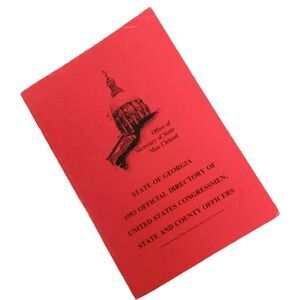 Office of Secretary of State Max Cleland State of GA '93 Official Directory Book